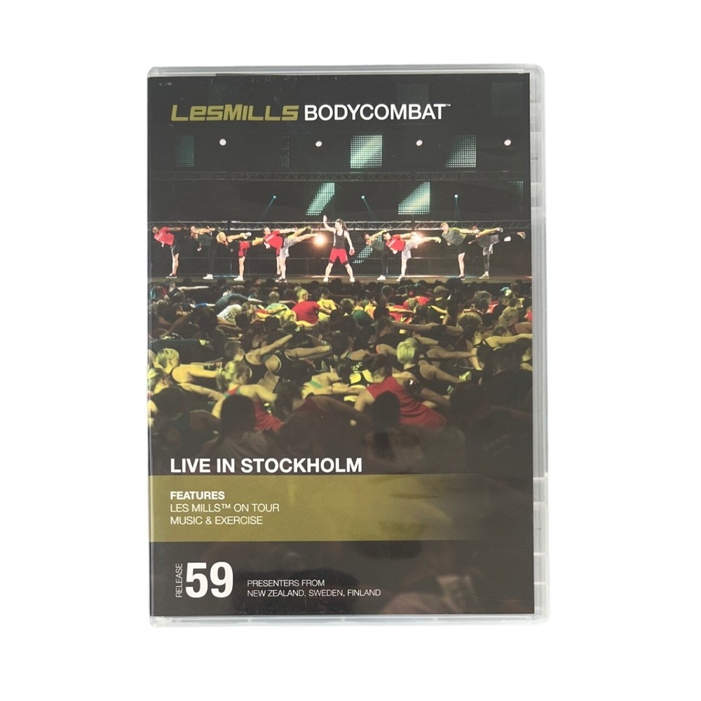 Les Mills BodyCombat 59 Live in Stockholm Workout DVD MMA Fitness Missing CD